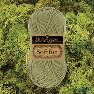 Scheepjes Softfun 2606 Moss - green - moha zöld - pamut-akril fonal - yarn blend - kep 2 Scheepjes Softfun 2606 Moss - green - moha zöld - pamut-akril fonal - yarn blend - kep 2