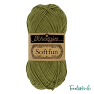 Scheepjes Softfun 2616 Pickle green - zöld pamut-akril fonal - yarn blend