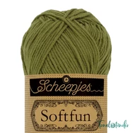 Scheepjes Softfun 2616 Pickle green - zöld pamut-akril fonal - yarn blend