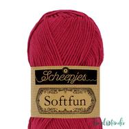 Scheepjes Softfun 2617 Jam - cherry red - meggypiros - pamut-akril fonal - yarn blend - kép3 Scheepjes Softfun 2617 Jam - cherry red - meggypiros - pamut-akril fonal - yarn blend - kép3
