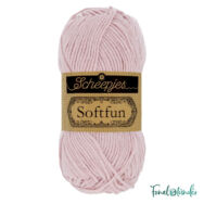 Scheepjes Softfun 2618 Blossom - light pink - halvány rózsaszín - pamut-akril fonal - yarn blend