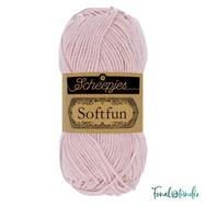 Scheepjes Softfun 2618 Blossom - light pink - halvány rózsaszín - pamut-akril fonal - yarn blend Scheepjes Softfun 2618 Blossom - light pink - halvány rózsaszín - pamut-akril fonal - yarn blend