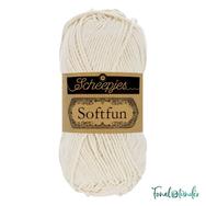 Scheepjes Softfun 2622 Latte - light beige - halvány drapp - pamut-akril fonal - yarn blend Scheepjes Softfun 2622 Latte - light beige - halvány drapp - pamut-akril fonal - yarn blend