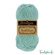 Scheepjes Softfun 2625 Sea Mist - light green - halvány zöld - pamut-akril fonal - yarn blend Scheepjes Softfun 2625 Sea Mist - light green - halvány zöld - pamut-akril fonal - yarn blend