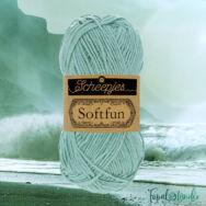 Scheepjes Softfun 2625 Sea Mist - light green - halvány zöld - pamut-akril fonal - yarn blend