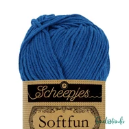 Scheepjes Softfun 2626 Cobalt deep blue - mélykék - pamut-akril fonal - yarn blend