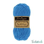 Scheepjes Softfun 2629 Azure - azúr égkék - pamut-akril fonal - yarn blend Scheepjes Softfun 2629 Azure - azúr égkék - pamut-akril fonal - yarn blend
