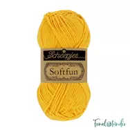 Scheepjes Softfun 2634 Bumblebee - yellow - sárga - pamut-akril fonal - yarn blend