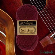 Scheepjes Softfun 2637 Mahogany - deep brownish red - mély vöröses barna - pamut-akril fonal - yarn blend - 2 Scheepjes Softfun 2637 Mahogany - deep brownish red - mély vöröses barna - pamut-akril fonal - yarn blend - 2