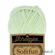 Scheepjes Softfun 2639 Green Tea - light green - halványzöld - pamut-akril fonal - yarn blend