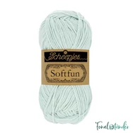 Scheepjes Softfun 2646 Glacial Mist - light blue - halvány kék - pamut-akril fonal - yarn blend