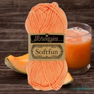 Scheepjes Softfun 2652 Cantaloupe orange - narancssárga - pamut-akril fonal - yarn blend