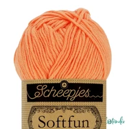 Scheepjes Softfun 2652 Cantaloupe orange - narancssárga - pamut-akril fonal - yarn blend