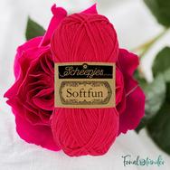 Scheepjes Softfun 2654 Magenta - dark pink - élénk rózsaszín - pamut-akril fonal - yarn blend Scheepjes Softfun 2654 Magenta - dark pink - élénk rózsaszín - pamut-akril fonal - yarn blend