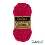 Scheepjes Softfun 2655 Cerise - vivid red - élénk piros - pamut-akril fonal - yarn blend Scheepjes Softfun 2655 Cerise - vivid red - élénk piros - pamut-akril fonal - yarn blend