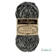 Scheepjes Stone Washed XL 843 Black Onyx - pamut fonal - cotton yarn