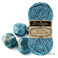 Scheepjes Stone Washed XL 845 Blue Apatit - pamut fonal - cotton yarn