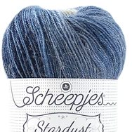 Scheepjes Stardust 663 Gemini - kék ombre mohair fonal - blue ombre mohair yarn blend
