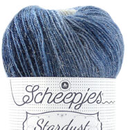 Scheepjes Stardust 663 Gemini - kék ombre mohair fonal - blue ombre mohair yarn blend