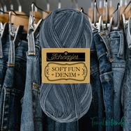 Scheepjes Softfun Denim 501 - blue - sötétkék - pamut-akril fonal - yarn blend - 02 Scheepjes Softfun Denim 501 - blue - sötétkék - pamut-akril fonal - yarn blend - 02