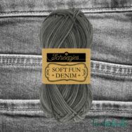 Scheepjes Softfun Denim 502 - gray - sötétszürke - pamut-akril fonal - yarn blend - 02