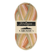 Scheepjes Arcadia 902 Mesa - rózsaszín-sárga gyapjú zoknifonal - wool sockyarn