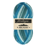 Scheepjes Arcadia 906 Oasis - kék-szürke gyapjú zoknifonal - wool sockyarn