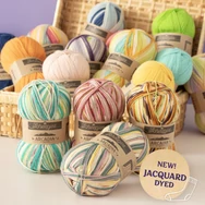 Scheepjes Arcadia Jacquard 1002 Wildfern - mintás gyapjú zoknifonal - wool sockyarn