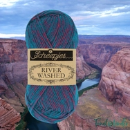 Scheepjes Stone Washed 41 Colorado - kék-lila-rózsaszín  - pamut fonal - cotton yarn