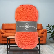 Durable Comfy 2194 Orange - élénk narancssárga mikroszálas akril fonal - acrylic yarn