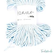 MILA Sznur cotton cord - aquablue - pamut zsinórfonal - világoskék színű - 3mm - 02 MILA Sznur cotton cord - aquablue - pamut zsinórfonal - világoskék színű - 3mm - 02
