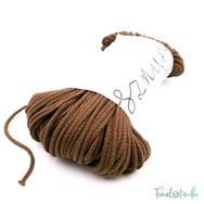 MILA Sznur cotton cord - chocolate-brown - pamut zsinórfonal - csokoládé barna színű - 3mm MILA Sznur cotton cord - chocolate-brown - pamut zsinórfonal - csokoládé barna színű - 3mm