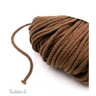 MILA Sznur cotton cord - chocolate-brown - pamut zsinórfonal - csokoládé barna színű - 3mm MILA Sznur cotton cord - chocolate-brown - pamut zsinórfonal - csokoládé barna színű - 3mm