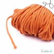 MILA Sznur cotton cord - pumpkin-orange - pamut zsinórfonal - narancssárga- 3mm