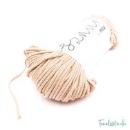 MILA Sznur cotton cord - caramel - pamut zsinórfonal - vajkaramella színű - 3mm MILA Sznur cotton cord - caramel - pamut zsinórfonal - vajkaramella színű - 3mm