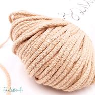 MILA Sznur cotton cord - caramel - pamut zsinórfonal - vajkaramella színű - 3mm MILA Sznur cotton cord - caramel - pamut zsinórfonal - vajkaramella színű - 3mm