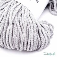 MILA Sznur cotton cord - gray melange - pamut zsinórfonal - világos szürke - 3mm