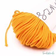 MILA Sznur cotton cord - sun-yellow - pamut zsinórfonal - napsárga - 3mm