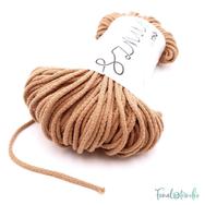 MILA Sznur cotton cord - toffee - pamut zsinórfonal - karamella színű - 3mm MILA Sznur cotton cord - toffee - pamut zsinórfonal - karamella színű - 3mm