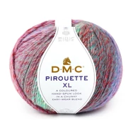 DMC Pirouette XL - rózsaszín-zöld - színváltós fonal - self-striping yarn
