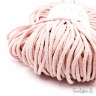 MILA Sznur cotton cord - powder pink - pamut zsinórfonal - púderrózsaszín - 5mm