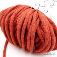 MILA Sznur cotton cord - deep orange - pamut zsinórfonal - sötét narancssárga színű - 5mm MILA Sznur cotton cord - deep orange - pamut zsinórfonal - sötét narancssárga színű - 5mm