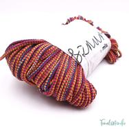 MILA Sznur cotton cord - multicolor red - pamut zsinórfonal - többszínű bordó - 5mm MILA Sznur cotton cord - multicolor red - pamut zsinórfonal - többszínű bordó - 5mm