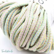 MILA Sznur cotton cord - multicolor pastel - pamut zsinórfonal - többszínű pasztell - 5mm