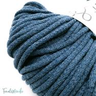 MILA Sznur cotton cord - petrol blue - pamut zsinórfonal - sötétkék színű - 5mm MILA Sznur cotton cord - petrol blue - pamut zsinórfonal - sötétkék színű - 5mm