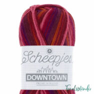 Scheepjes Downtown 401 Sunset - vörös-narancs gyapjú fonal - wool yarn blend
