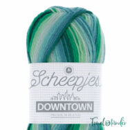 Scheepjes Downtown 403 Leafy Suburb - zöld-türkiz gyapjú fonal - wool yarn blend