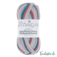 Scheepjes Downtown 412 Museum Square - pink-kék -  gyapjú fonal - wool yarn blend