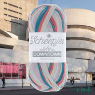 Scheepjes Downtown 412 Museum Square - pink-kék -  gyapjú fonal - wool yarn blend