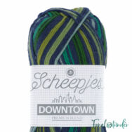 Scheepjes Downtown 417 Lakeside - zöld és kék gyapjú fonal - wool yarn blend